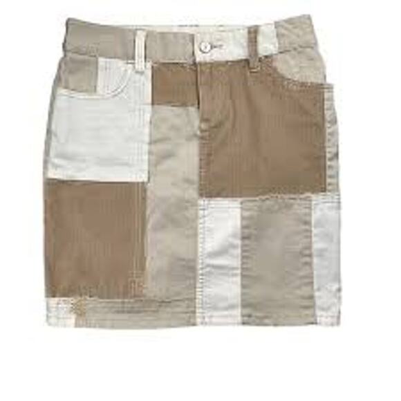Anthropologie PILCRO Patchwork Mini Skirt w Corduroy Size 29 Medium M 8 - Picture 1 of 6